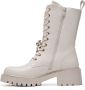 Weloveshoes Smile Favorites Dames Veterboots Zwart Imitatieleer - Thumbnail 1