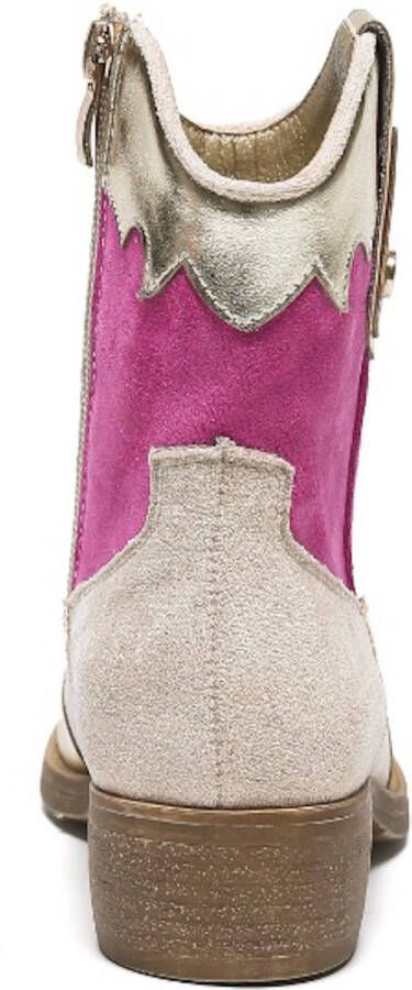 Weloveshoes Smile Favorites Meisjes Cowboylaarzen met Hak Beige Suedine