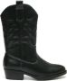 Weloveshoes Smile Favorites Meisjes Cowboylaarzen met Hak Zwart Imitatieleer - Thumbnail 1