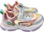 Weloveshoes Smile Favorites Meisjes Sneakers Grijs Zilver Imitatieleer - Thumbnail 1