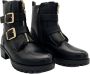 Weloveshoes SmileFavorites Biker boots met Hak Zwart Imitatieleer - Thumbnail 1