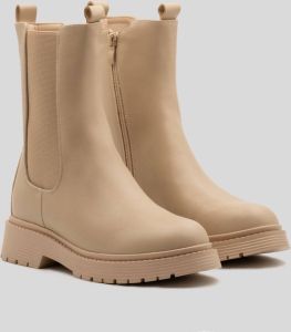 Weloveshoes SmileFavorites Chelsea boots Imitatieleer Beige