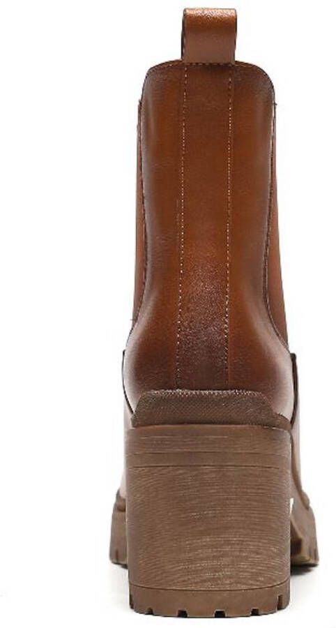 Weloveshoes Black Friday Deal Chelsea boots Western Imitatieleer Camel