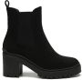 Weloveshoes Black Friday Deal Chelsea boots Western Suedine Zwart - Thumbnail 2