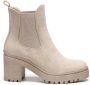 Weloveshoes Black Friday Deal Chelsea boots Western Suedine Beige - Thumbnail 1