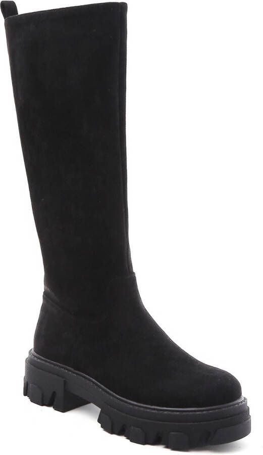 Weloveshoes SmileFavorites Chelsea boots Zwart Suedine