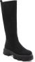 Weloveshoes SmileFavorites Chelsea boots met Hak Zwart Suedine - Thumbnail 4