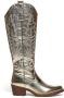 Weloveshoes Cyber Monday Deal Dames Cowboylaarzen met Hak Imitatieleer Goud - Thumbnail 1