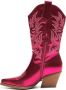Weloveshoes Cyber Monday Deal Dames Cowboylaarzen met Hak Imitatieleer Roze - Thumbnail 2