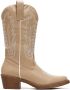 Weloveshoes Cyber Monday Deal Dames Cowboylaarzen met Hak Imitatieleer Taupe Khaki - Thumbnail 2