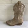 Goedkopeschoenen.com Smile Favorites Dames Cowboylaarzen met Hak Khaki Imitatieleer - Thumbnail 1