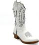 Weloveshoes Cyber Monday Deal Dames Cowboylaarzen met Hak Imitatieleer Wit - Thumbnail 2