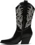 Weloveshoes Black Friday Deal Dames Cowboylaarzen met Hak Imitatieleer Zwart - Thumbnail 2