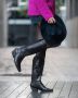 Weloveshoes Cyber Monday Deal Dames Cowboylaarzen met Hak Imitatieleer Zwart - Thumbnail 2