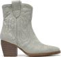 Weloveshoes Black Friday Deal Dames Cowboylaarzen met Hak Kort Suedine Groen - Thumbnail 1