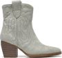 Weloveshoes Cyber Monday Deal Dames Cowboylaarzen met Hak Kort Suedine Groen - Thumbnail 1