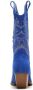 Weloveshoes Cyber Monday Deal Dames Cowboylaarzen met Hak Suedine Blauw - Thumbnail 3