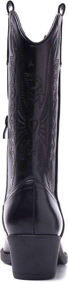 Weloveshoes Cyber Monday Deal Dames Cowboylaarzen met Hak Imitatieleer Zwart
