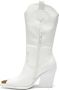 Weloveshoes Black Friday Deal Dames Cowboylaarzen Western Imitatieleer Wit - Thumbnail 1
