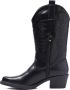 Weloveshoes Black Friday Deal Dames Cowboylaarzen met Hak Imitatieleer Zwart - Thumbnail 11