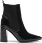 Weloveshoes Cyber Monday Deal Dames Enkellaarzen Imitatieleer Zwart - Thumbnail 2