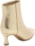 Weloveshoes Black Friday Deal Dames Enkellaarzen met Hak Imitatieleer Goud - Thumbnail 1