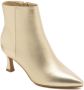 Weloveshoes Black Friday Deal Dames Enkellaarzen met Hak Imitatieleer Goud - Thumbnail 3