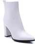 Weloveshoes Cyber Monday Deal Dames Enkellaarzen met Hak Imitatieleer Wit - Thumbnail 2