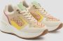 Weloveshoes SmileFavorites Dames Sneakers Beige Imitatieleer - Thumbnail 2