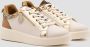 Weloveshoes Black Friday Deal Dames Sneakers Imitatieleer Beige - Thumbnail 2