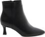 Weloveshoes Cyber Monday Deal Dames Enkellaarzen met Hak Imitatieleer Zwart - Thumbnail 1