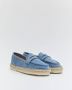 Weloveshoes SmileFavorites Instappers Western Blauw Stof - Thumbnail 1