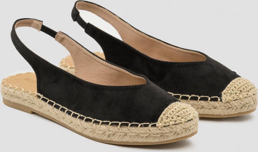 Weloveshoes SmileFavorites Instappers Zwart Suedine