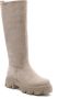 Weloveshoes SmileFavorites® Laarzen Chelsea boots met Hak Suedine Beige - Thumbnail 2