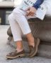 Weloveshoes SmileFavorites Loafers & Espadrilles Western Camel Suedine - Thumbnail 1