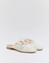 Weloveshoes SmileFavorites Loafers & Espadrilles Instappers Western Wit Imitatieleer - Thumbnail 1
