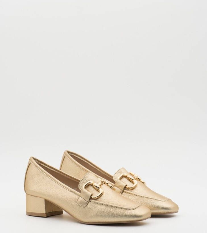 Weloveshoes SmileFavorites Loafers Goud Imitatieleer