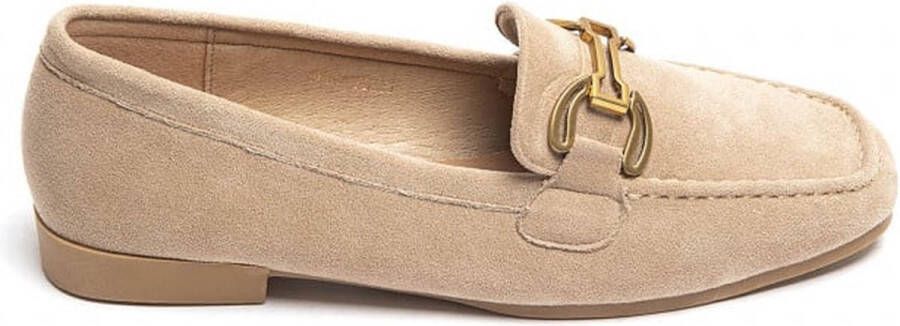 Weloveshoes Smile Favorites Dames Loafers & Mocassins Khaki Suedine Moccasins