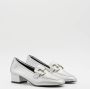 Weloveshoes SmileFavorites Loafers & Espadrilles Zilver Imitatieleer - Thumbnail 2