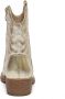 Weloveshoes Smile Favorites Meisjes Cowboylaarzen met Hak Kort Goud Imitatieleer - Thumbnail 1