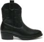Weloveshoes Smile Favorites Meisjes Cowboylaarzen met Hak Kort Zwart Imitatieleer - Thumbnail 2