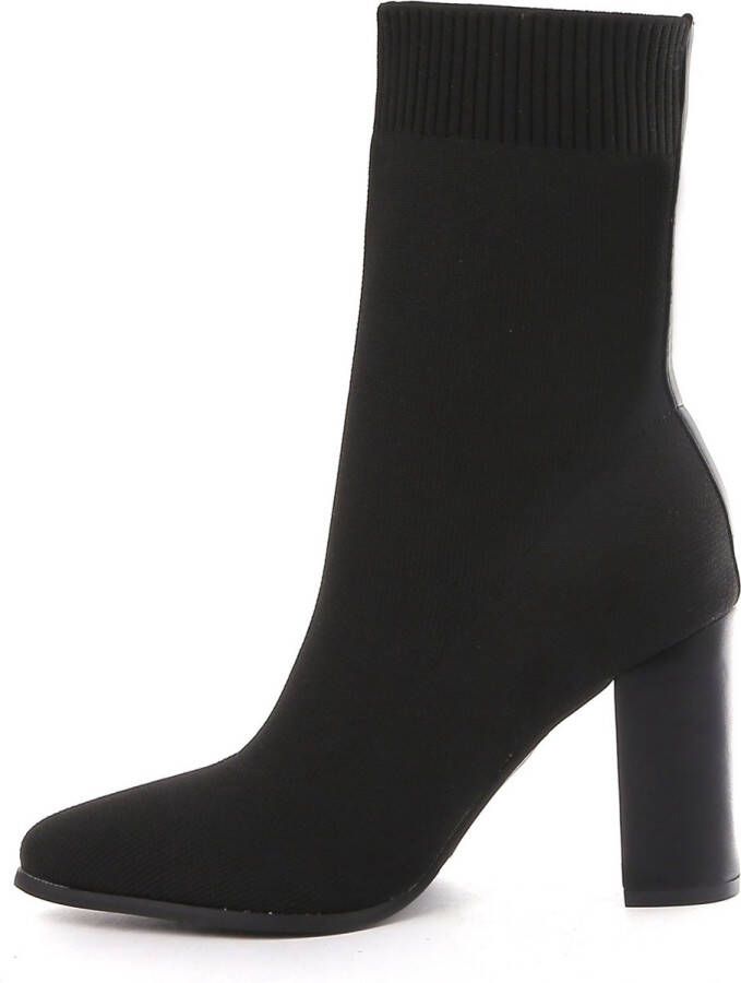 Weloveshoes Smile Favorites Dames Pumps Slingbacks met Hak Zwart Stof