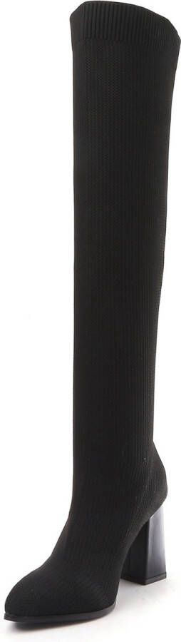 Weloveshoes Smile Favorites Dames Pumps Slingbacks Zwart Stof - Foto 3