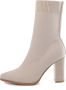 Weloveshoes SmileFavorites® Pumps Hakken met Hak Stof Beige - Thumbnail 3