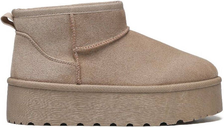 Weloveshoes Black Friday Deal Sloffen Pantoffels Boots Western Suedine Khaki - Foto 3