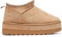 Weloveshoes Smile Favorites Dames Uggies Pantoffels Boots Beige Suedine - Thumbnail 1
