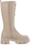 Weloveshoes Black Friday Deal Veterboots Western Imitatieleer Beige - Thumbnail 1