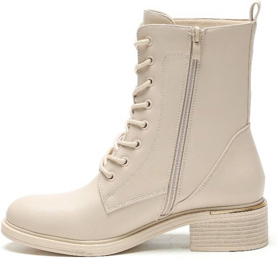 Weloveshoes Black Friday Deal Veterboots Western Imitatieleer Beige