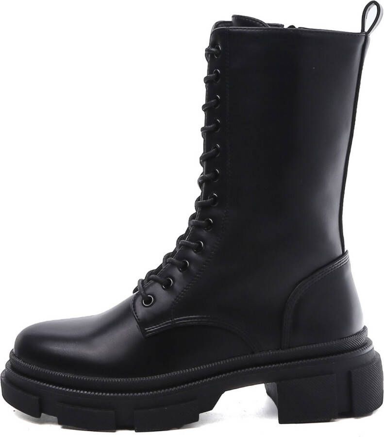 Weloveshoes Black Friday Deal Veterboots Western Imitatieleer Zwart