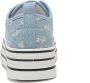 Weloveshoes SmileFavorites Dames Sneakers Blauw Stof - Thumbnail 2